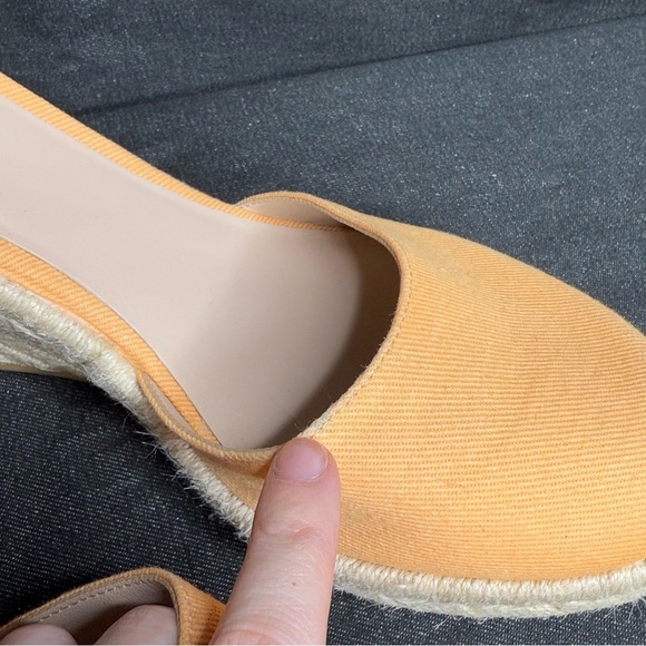 Stuart Weitzman - Orange Espadrille Crystal Strap Wedges - Size US 8.5 - Picture 11 of 11